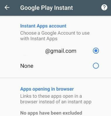 Hoe instant-apps te repareren die niet werken Android Oreo