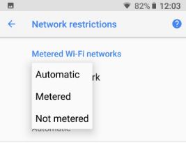 Hoe een gemeten wifi-netwerk in te stellen op Android Oreo