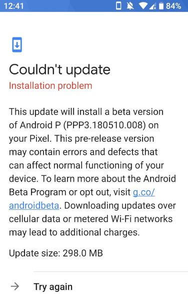 Download en installeer Android P Beta 2