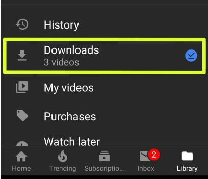 Verwijder video op YouTube-app in Android