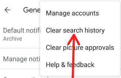 Wis de zoekgeschiedenis van Gmail op de Android-telefoon