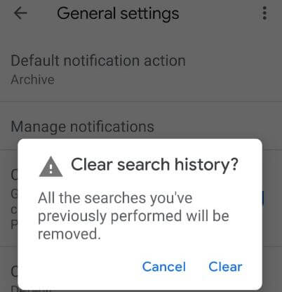 Hoe zoekgeschiedenis in de Gmail-app op Android te verwijderen