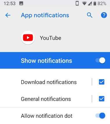 Hoe YouTube-app-meldingen in Android Phone uit te schakelen