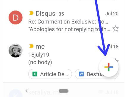 E-mail verzenden in de Gmail-app vanuit Android