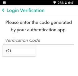 Voer de Google Authentication-app-code in