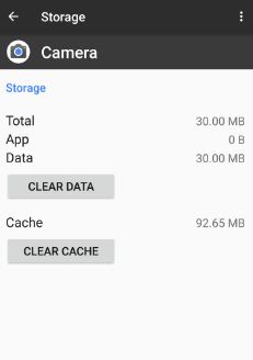 Wis het cachegeheugen en de gegevens van de camera-app om het probleem met de pixelcamera niet te verhelpen