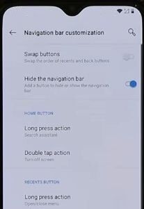 Navigatiebalk aanpassen op OnePlus 6T