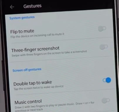 Gebaren gebruiken op OnePlus 6