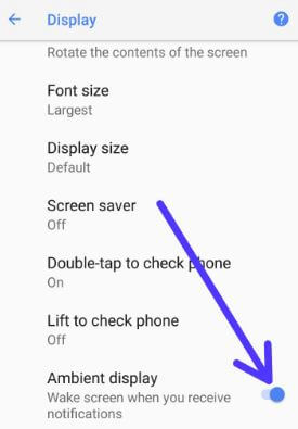 Hoe de OnePlus 5 ambient display-functie te gebruiken