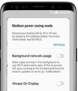 Hoe de energiebesparende modus te gebruiken op Galaxy S9 en Galaxy S9 plus